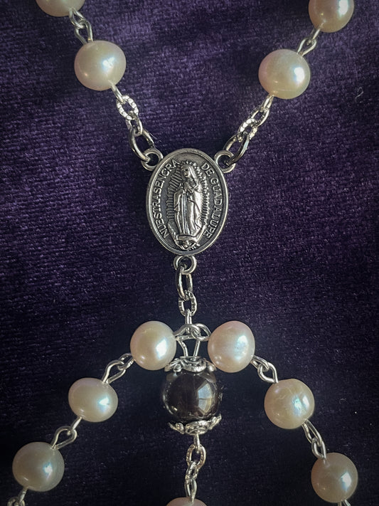 Guadalupe Rosary, Pearl and Amythyst
