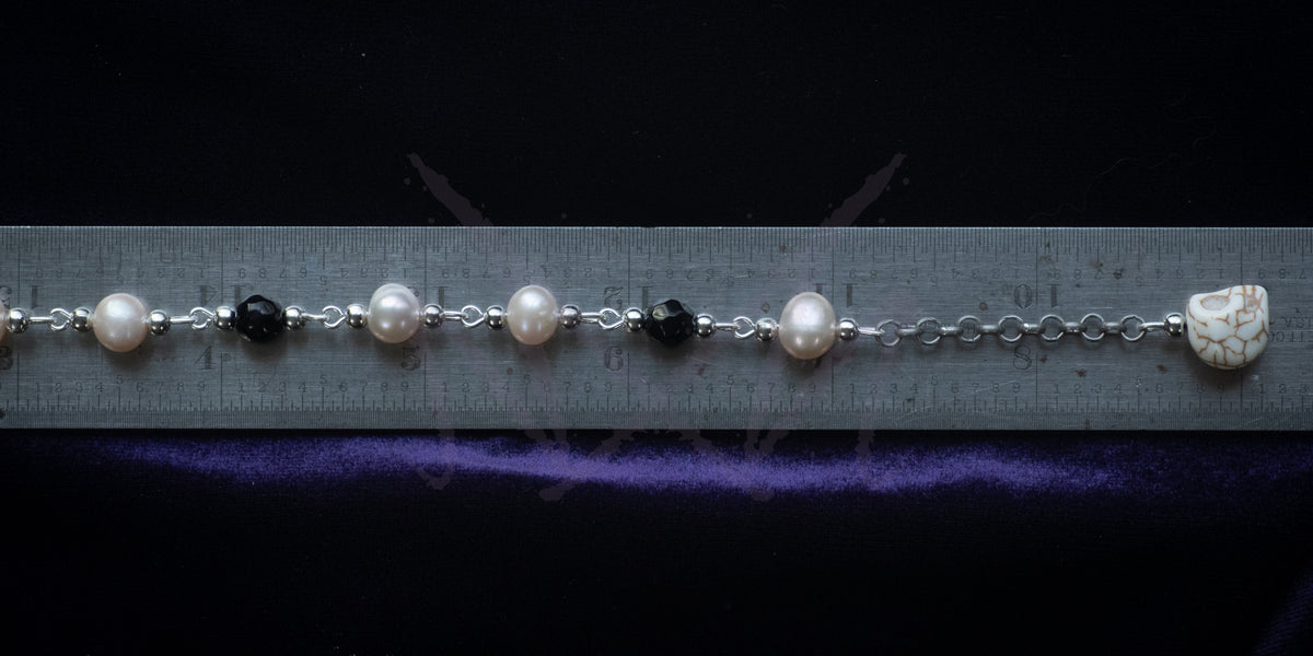 Pearl Rosary Chain Bracelet