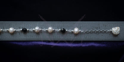 Pearl Rosary Chain Bracelet