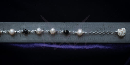Pearl Rosary Chain Bracelet